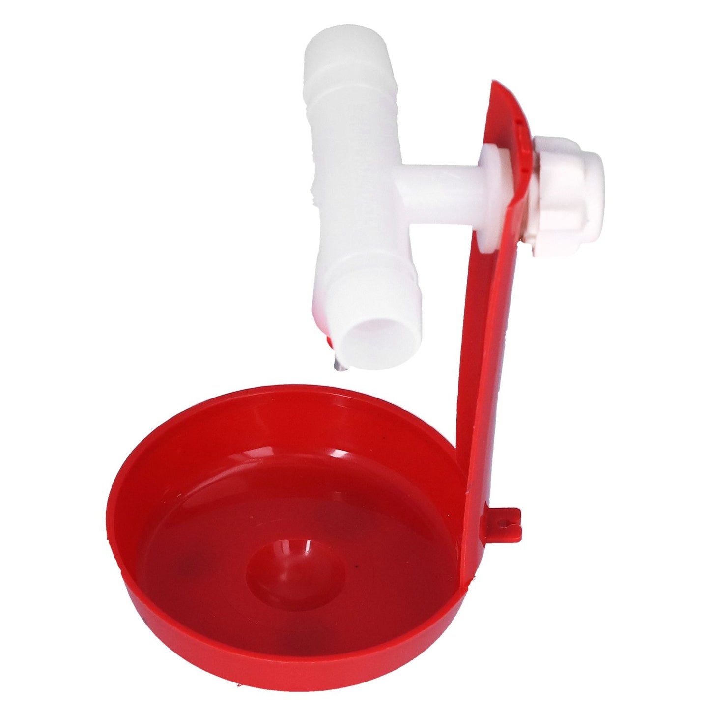 10 Set Chicken Drinking Cup Automatic Poultry Drinking Waterer Drinker with White Tee Fitting Durable for Chicken - view 9