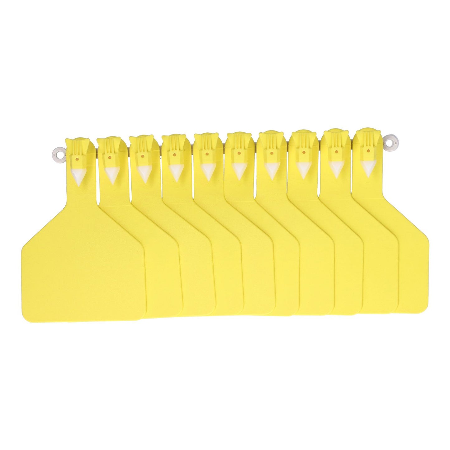 100Pcs Plastic Integrated Ear Tag Kit Livestock Farm Ear Label Tag for Cow Cattle Identification Yellow - view 2