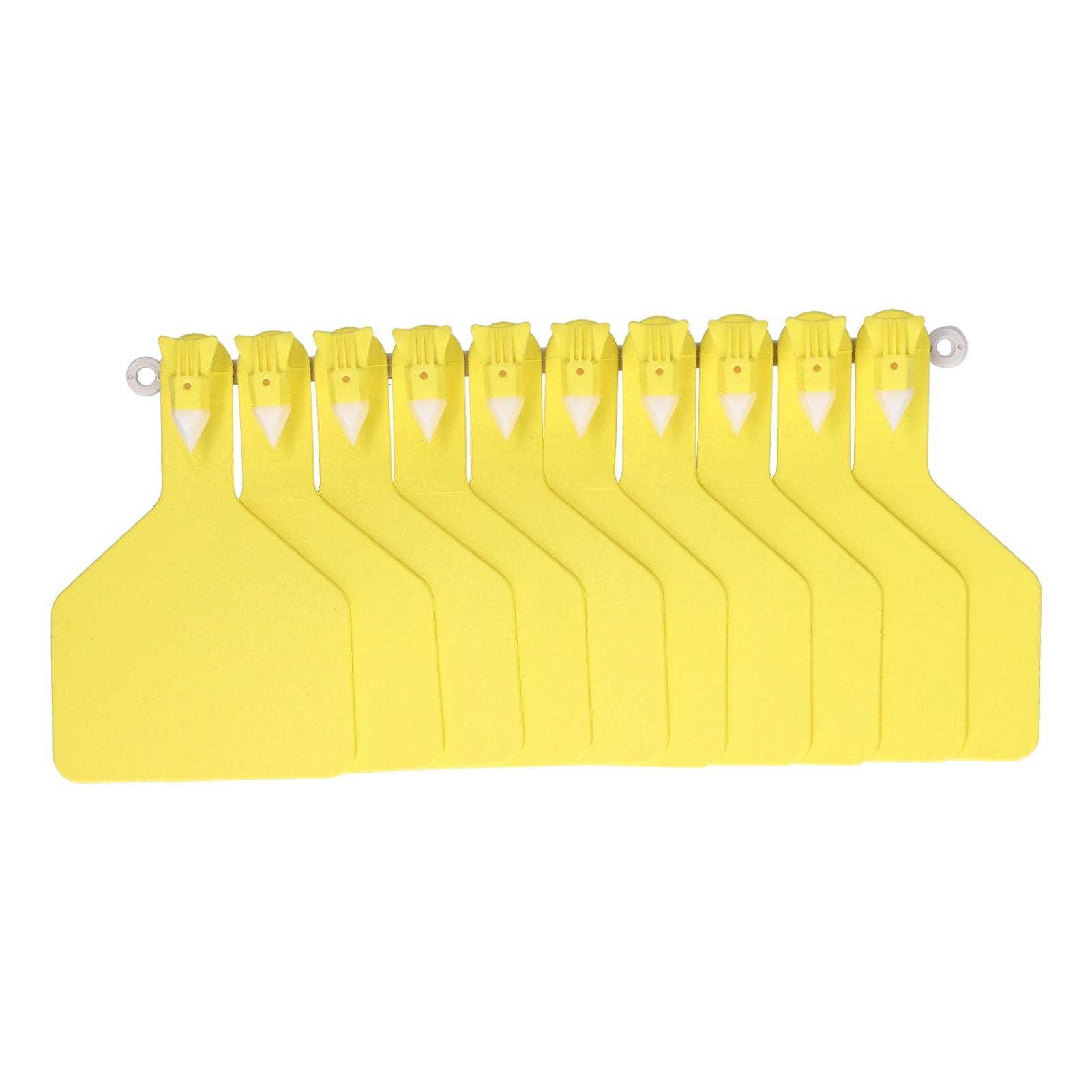 100Pcs Plastic Integrated Ear Tag Kit Livestock Farm Ear Label Tag for Cow Cattle Identification Yellow - view 2