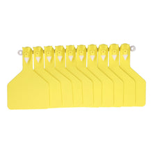 100Pcs Plastic Integrated Ear Tag Kit Livestock Farm Ear Label Tag for Cow Cattle Identification Yellow - view 2