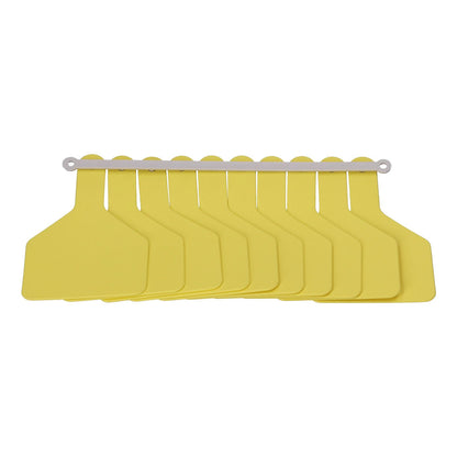 100Pcs Plastic Integrated Ear Tag Kit Livestock Farm Ear Label Tag for Cow Cattle Identification Yellow - view 3