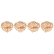 4pcs Bamboo Bird Nest Handmade Weaving Breeding Resting Bird House with Hook for Parrots Canary - view 2