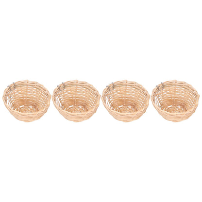 4pcs Bamboo Bird Nest Handmade Weaving Breeding Resting Bird House with Hook for Parrots Canary - view 8