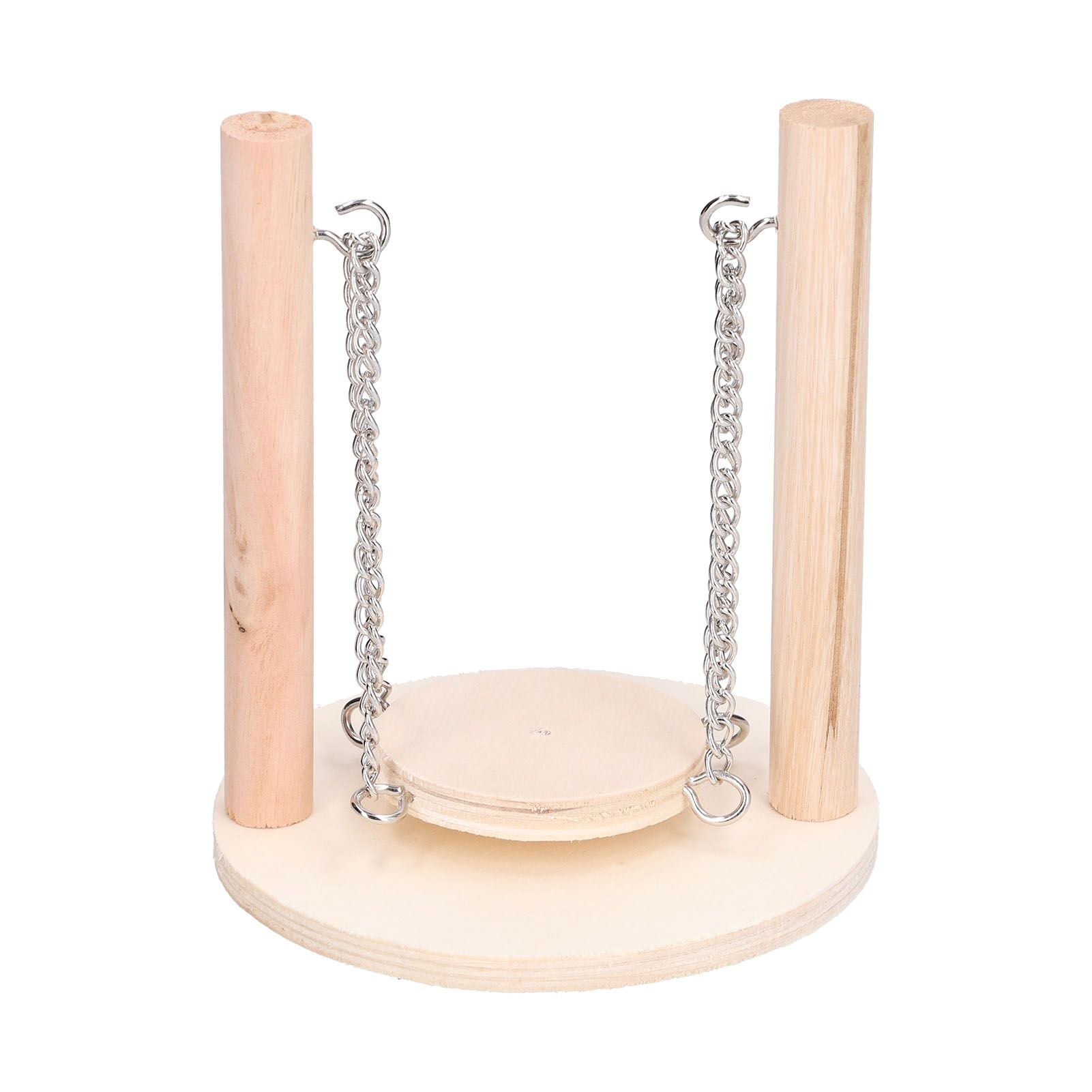 Parrots Swing Toy Wooden Birds Perch Stand Birds Toy for Hamster Small Animal Supplies - view 2
