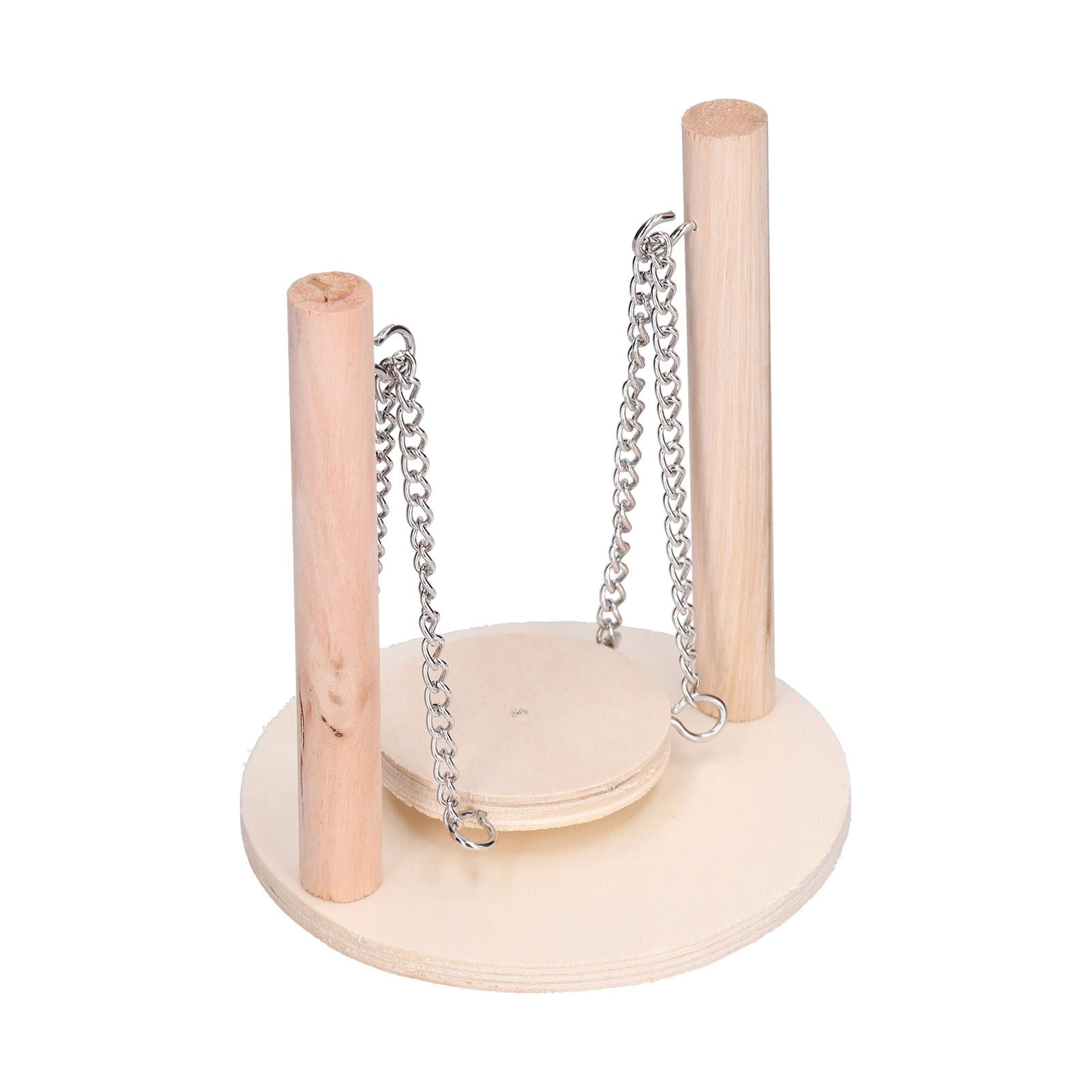 Parrots Swing Toy Wooden Birds Perch Stand Birds Toy for Hamster Small Animal Supplies - view 3