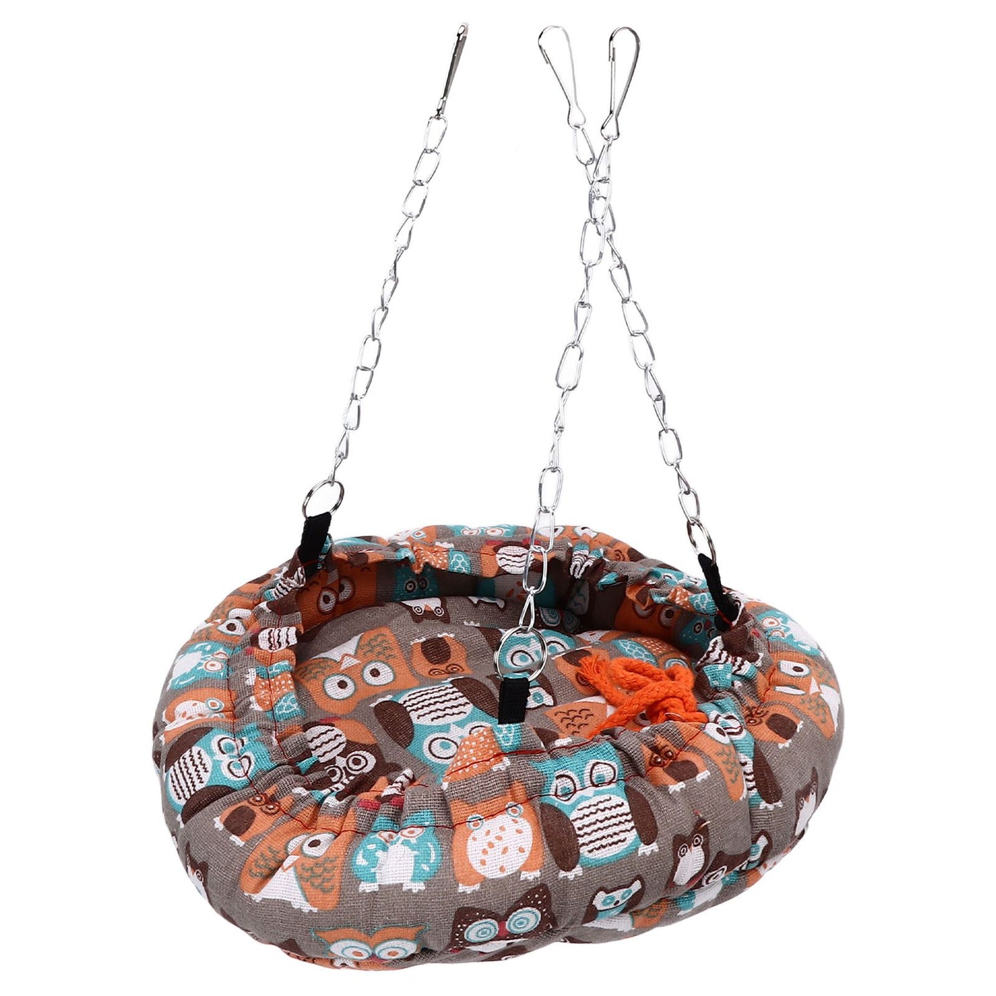 Bird Bed Safe Warm Soft Plush Easy Storage Space Saving Easy Cleaning Suspensible Design Bird Nest for Home Travel - view 2