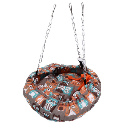 Bird Bed Safe Warm Soft Plush Easy Storage Space Saving Easy Cleaning Suspensible Design Bird Nest for Home Travel - view 5