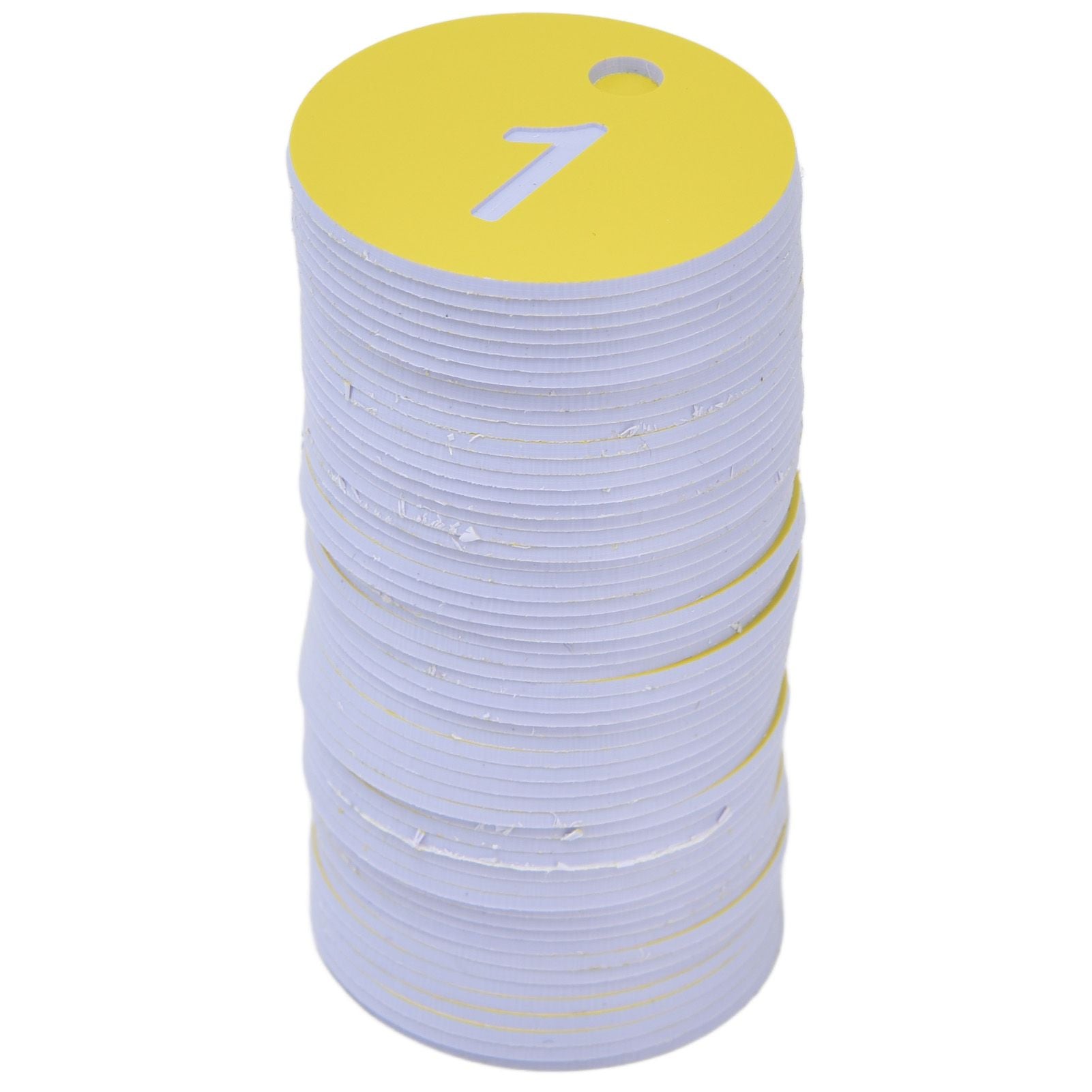 50Pcs Beehive Tag ABS Round Numbered Sign Labels with Hole Livestock Beekeeping Supplies Light Yellow 1-50 - view 7