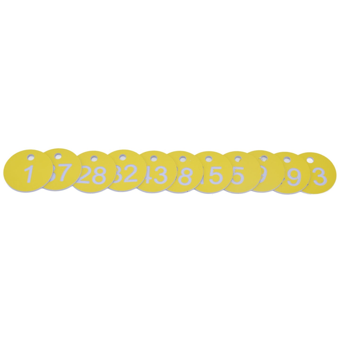 50Pcs Beehive Tag ABS Round Numbered Sign Labels with Hole Livestock Beekeeping Supplies Light Yellow 1-50 - view 9