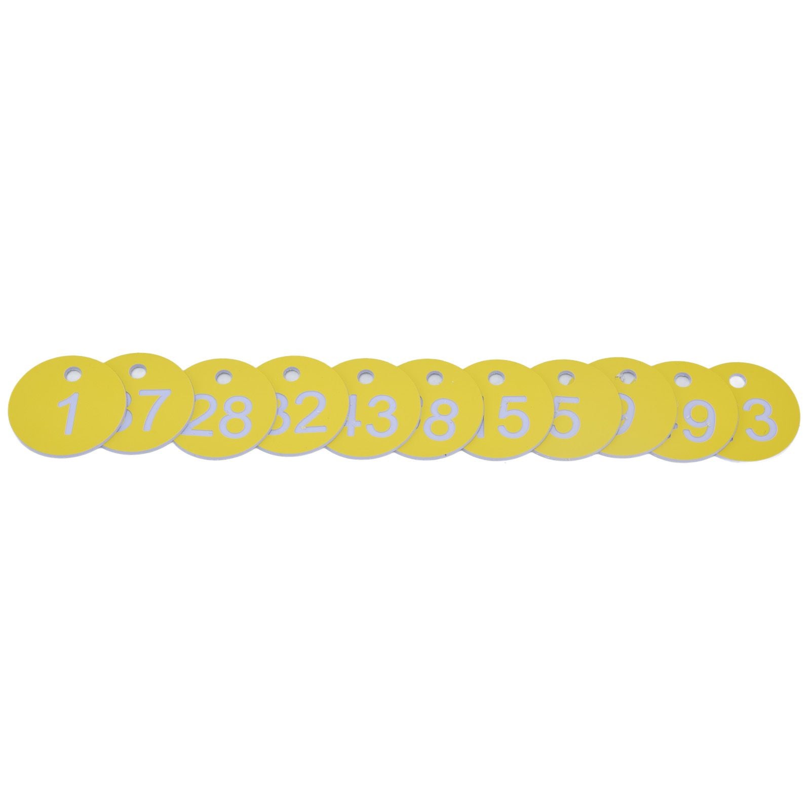 50Pcs Beehive Tag ABS Round Numbered Sign Labels with Hole Livestock Beekeeping Supplies Light Yellow 1-50 - view 9