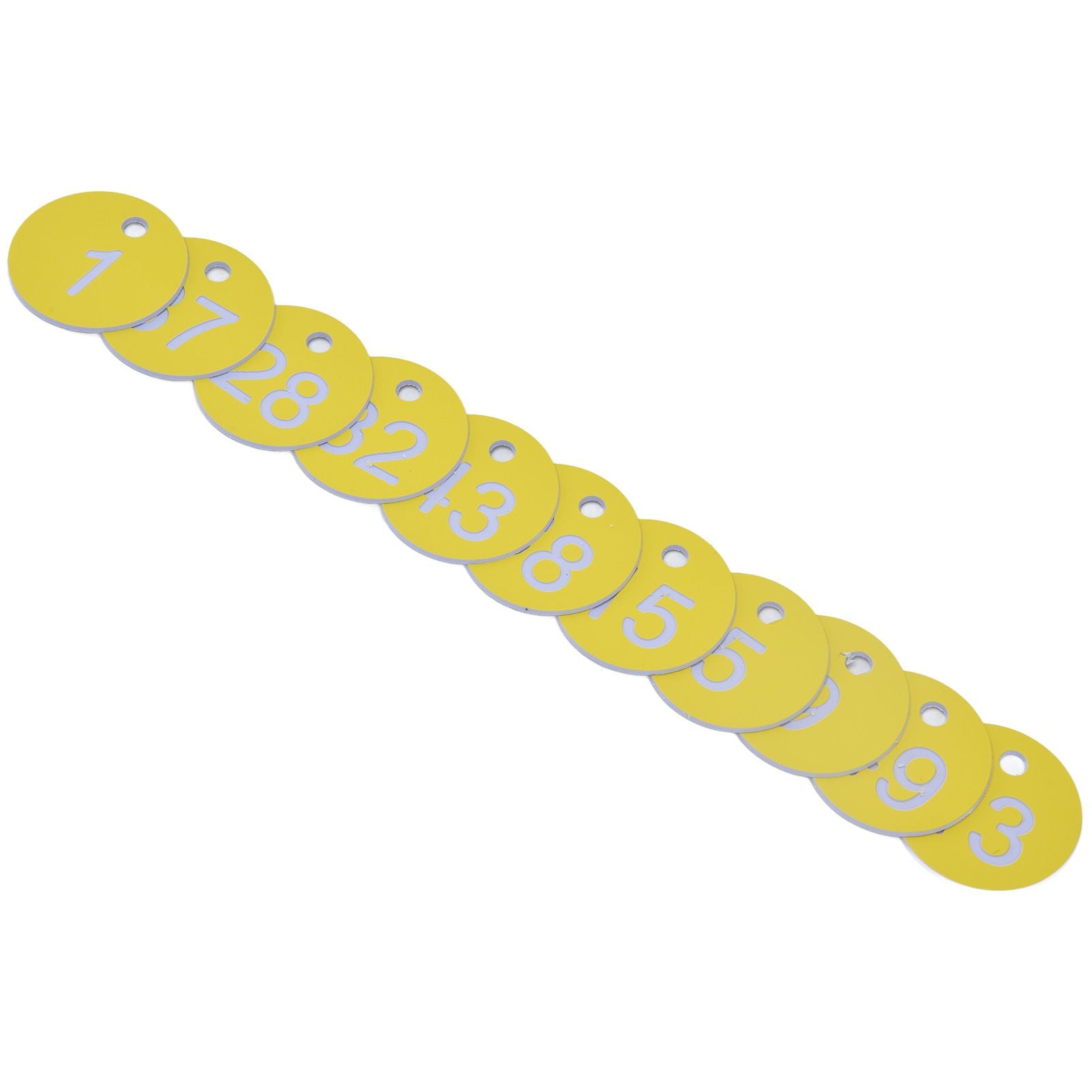 50Pcs Beehive Tag ABS Round Numbered Sign Labels with Hole Livestock Beekeeping Supplies Light Yellow 1-50 - view 10