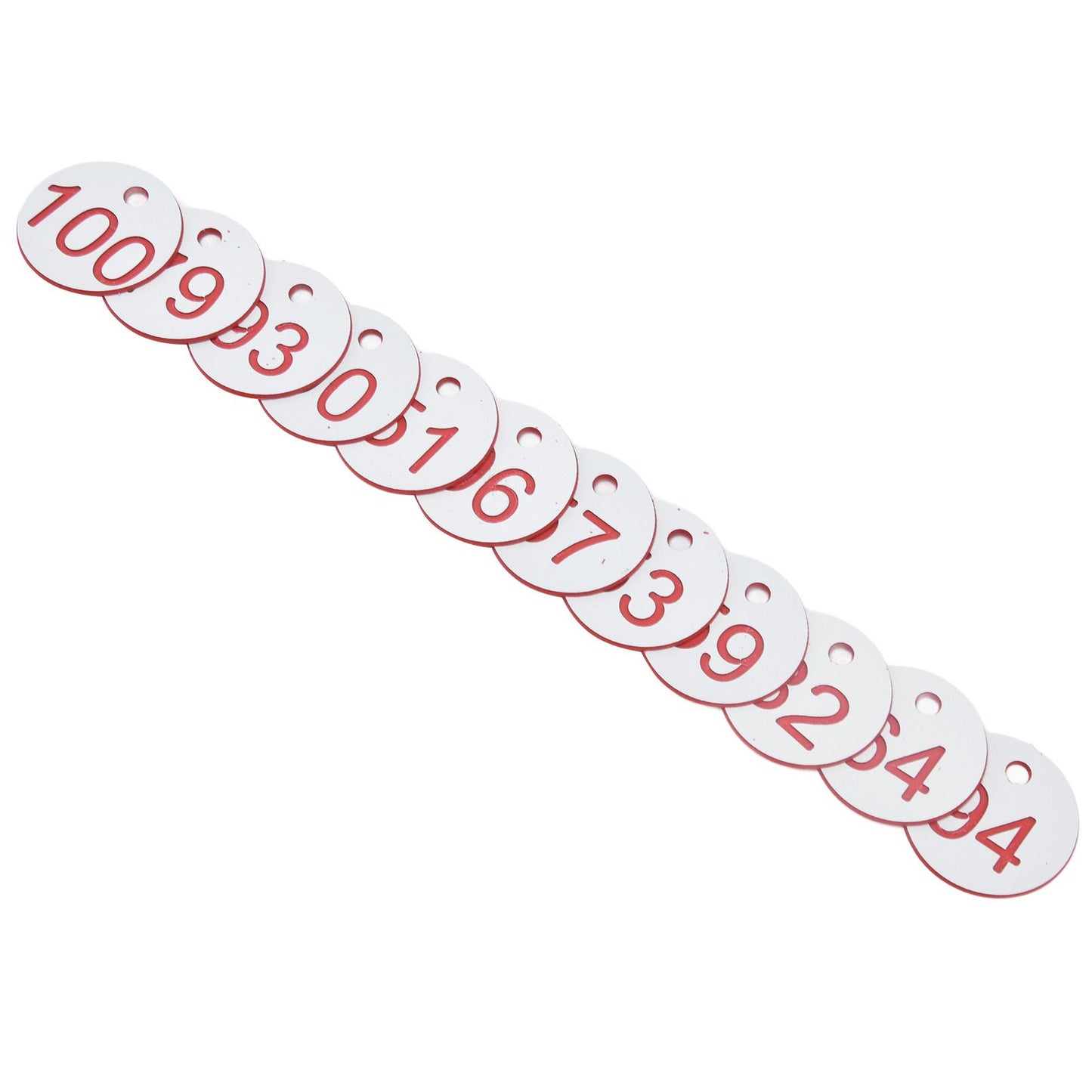 50Pcs Beehive Tag ABS Round Numbered Sign Labels with Hole Livestock Beekeeping Supplies White 51-100 - view 8