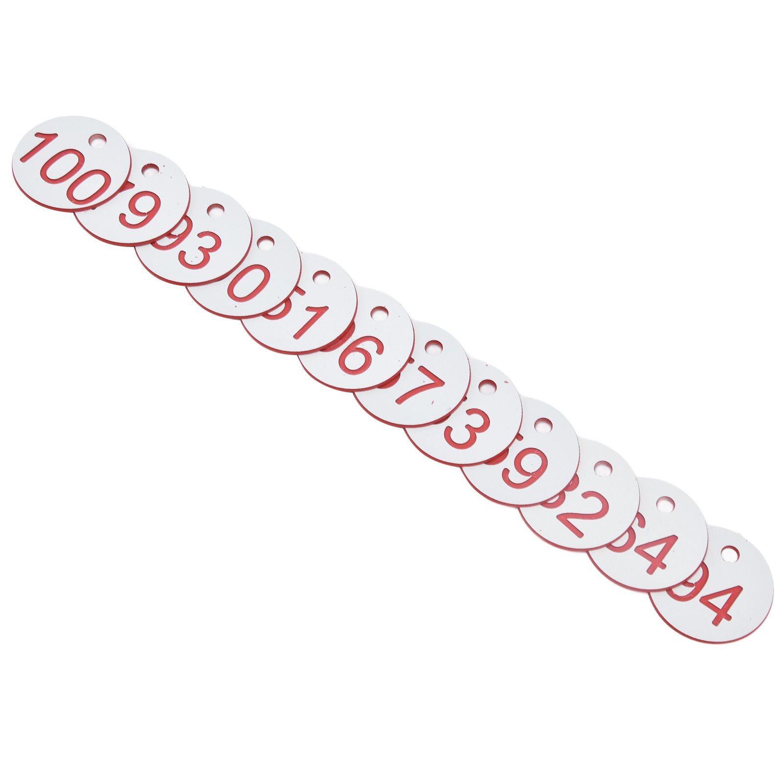 50Pcs Beehive Tag ABS Round Numbered Sign Labels with Hole Livestock Beekeeping Supplies White 51-100 - view 8