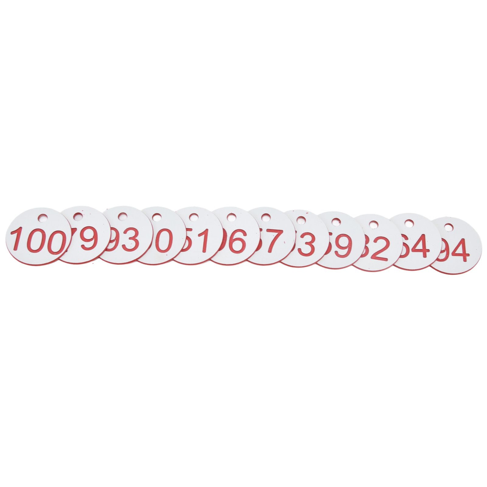 50Pcs Beehive Tag ABS Round Numbered Sign Labels with Hole Livestock Beekeeping Supplies White 51-100 - view 9