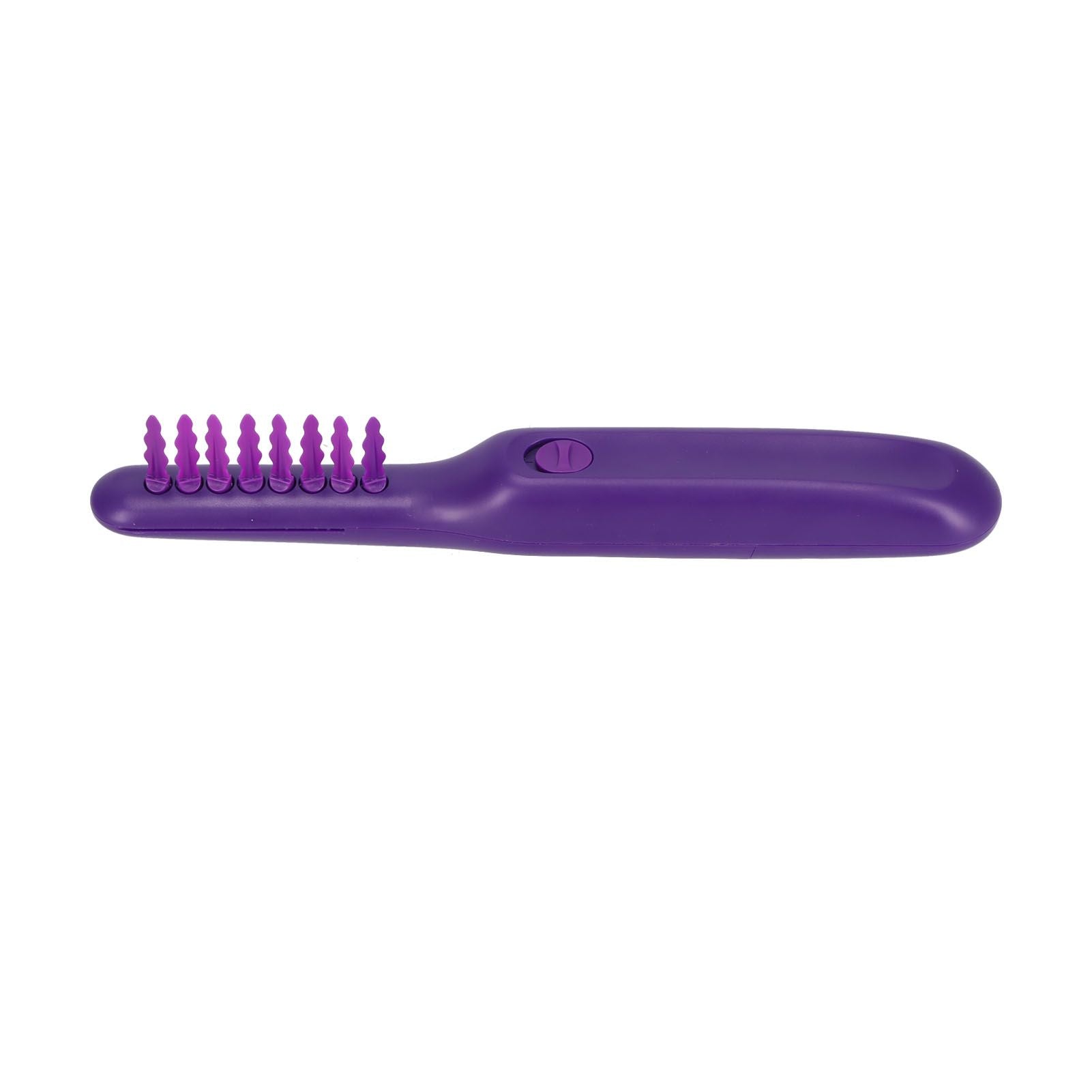 Detangling Brush Purple Anti Knotting Portable Rotatable Wet Dry Dual Use Detangler Comb for Home - view 4