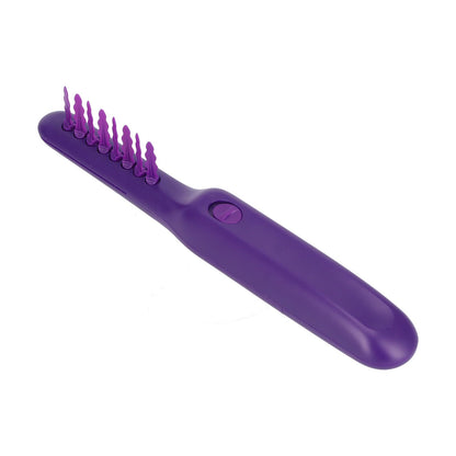 Detangling Brush Purple Anti Knotting Portable Rotatable Wet Dry Dual Use Detangler Comb for Home - view 5