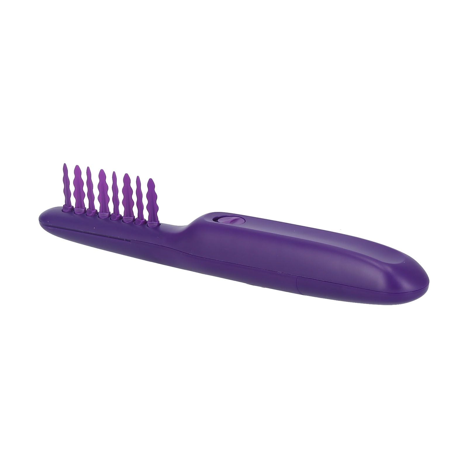 Detangling Brush Purple Anti Knotting Portable Rotatable Wet Dry Dual Use Detangler Comb for Home - view 7