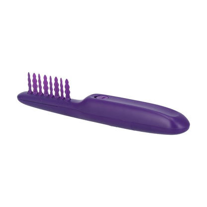Detangling Brush Purple Anti Knotting Portable Rotatable Wet Dry Dual Use Detangler Comb for Home - view 7