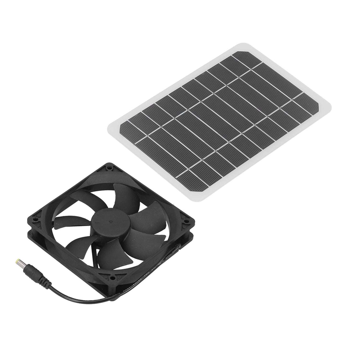 6W Solar Panel with Cooling Fan Mini Ventilator Solar Powered Exhaust Fan for Pet Dog Chicken House - view 4