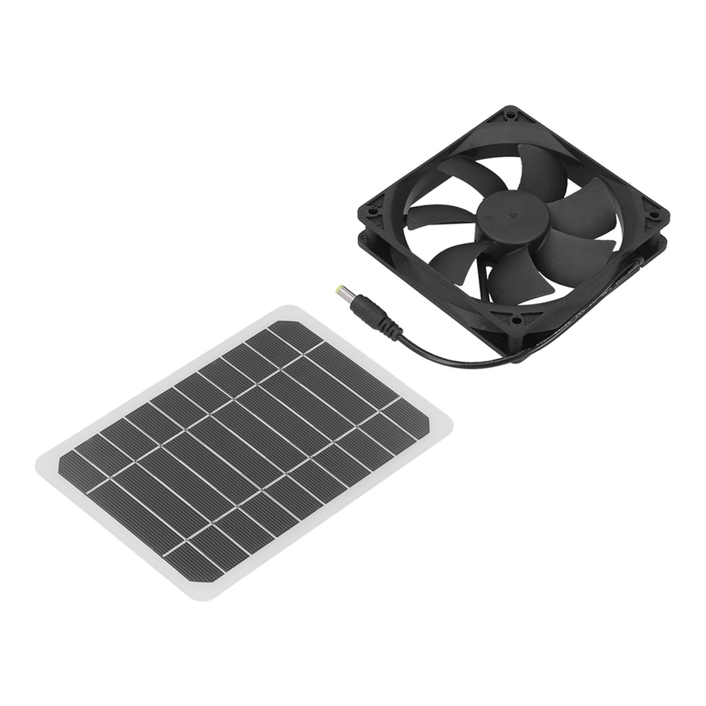 6W Solar Panel with Cooling Fan Mini Ventilator Solar Powered Exhaust Fan for Pet Dog Chicken House - view 5