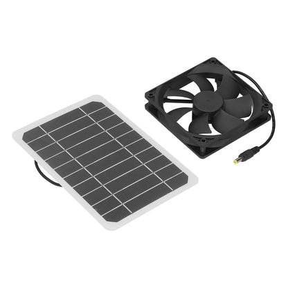 6W Solar Panel with Cooling Fan Mini Ventilator Solar Powered Exhaust Fan for Pet Dog Chicken House - view 6