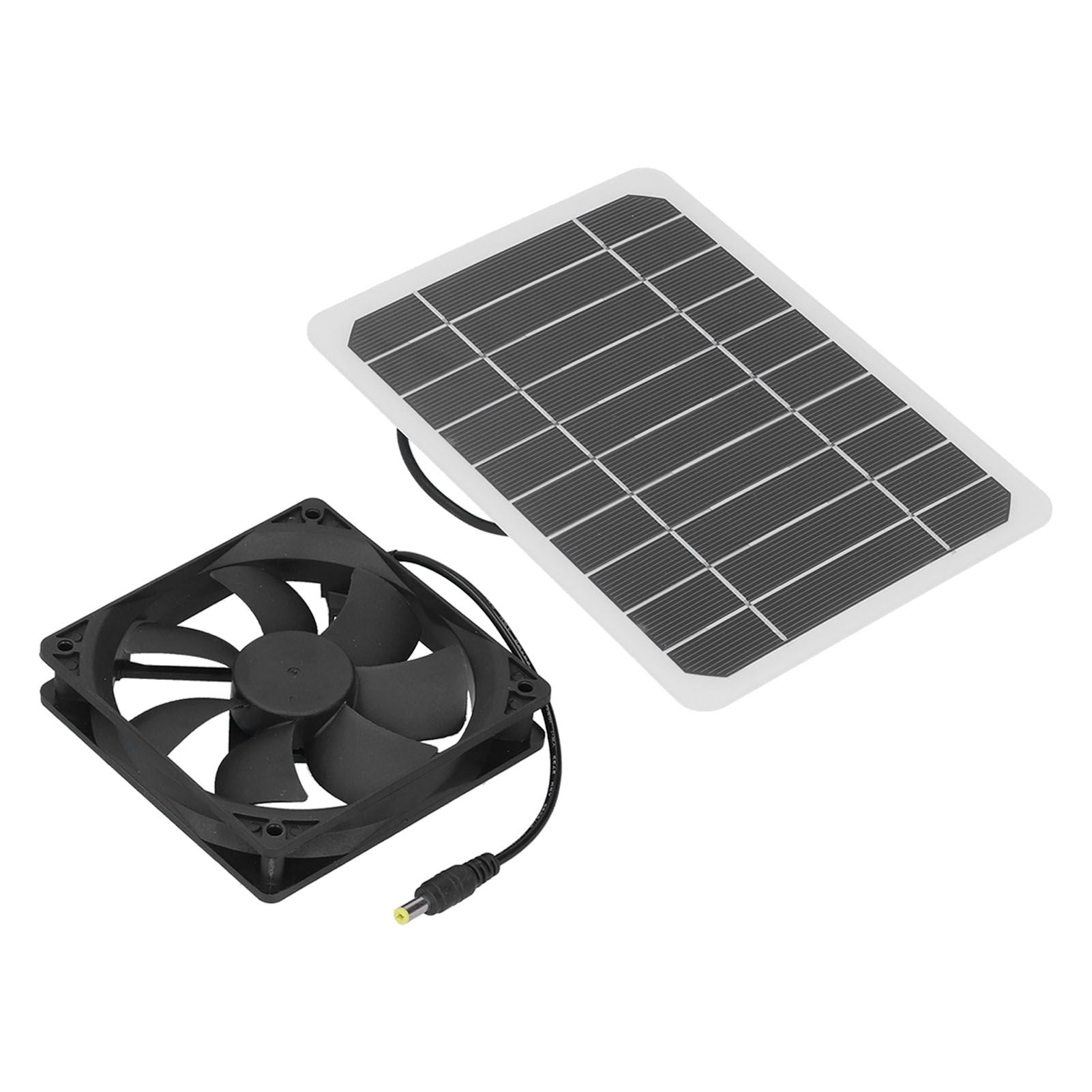 6W Solar Panel with Cooling Fan Mini Ventilator Solar Powered Exhaust Fan for Pet Dog Chicken House - view 9