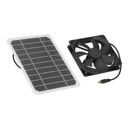 6W Solar Panel with Cooling Fan Mini Ventilator Solar Powered Exhaust Fan for Pet Dog Chicken House - view 10