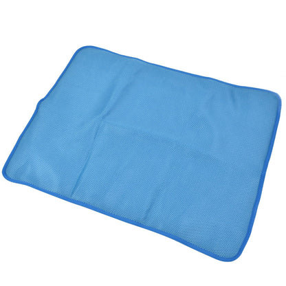 Pet Cooling Mat Breathable Soft Summer Dog Cat Sleeping Pad for Kennel Sofa Bed FloorBlue XS - view 5