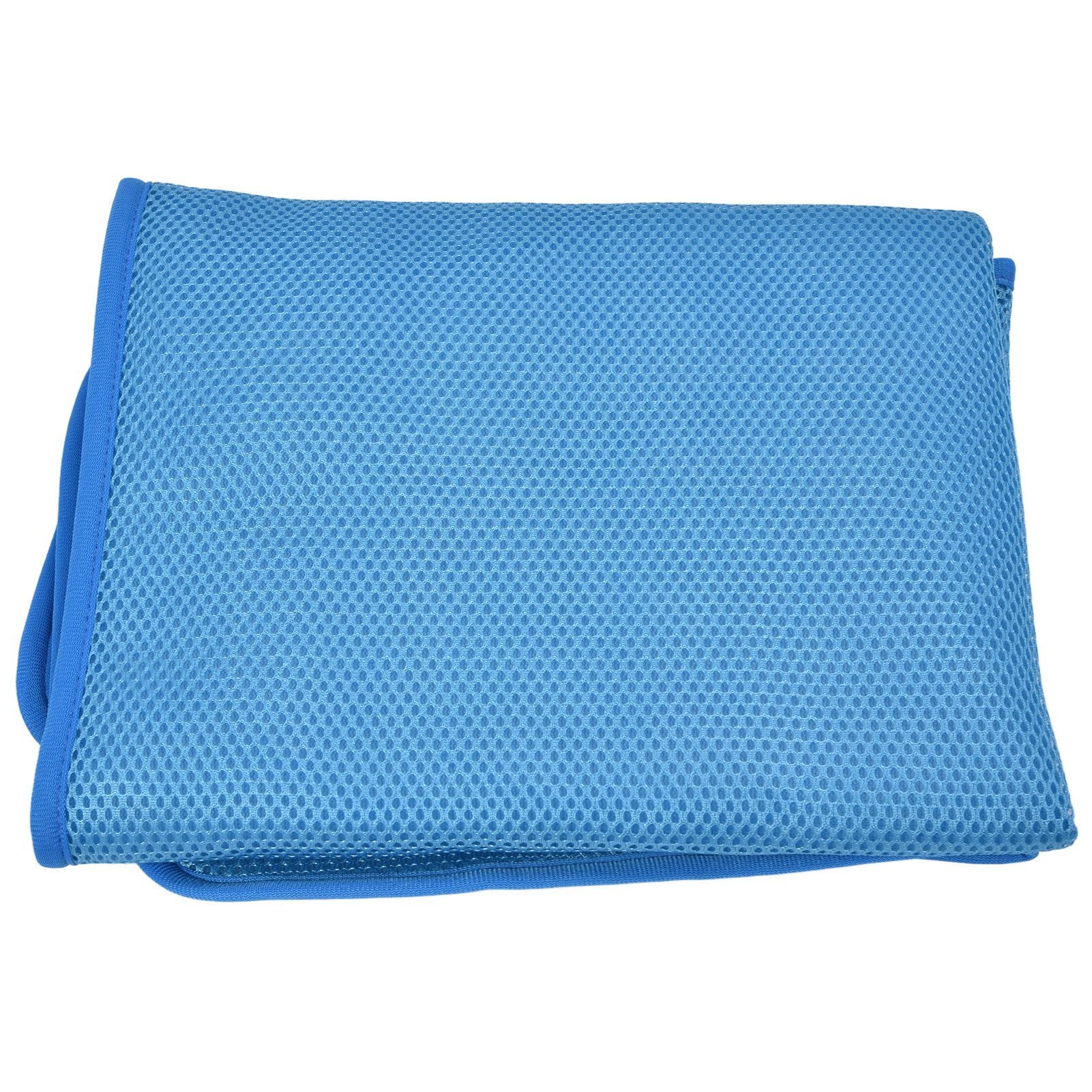 Pet Cooling Mat Breathable Soft Summer Dog Cat Sleeping Pad for Kennel Sofa Bed FloorBlue XS - view 9