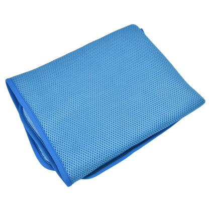 Pet Cooling Mat Breathable Soft Summer Dog Cat Sleeping Pad for Kennel Sofa Bed FloorBlue XXL - view 6