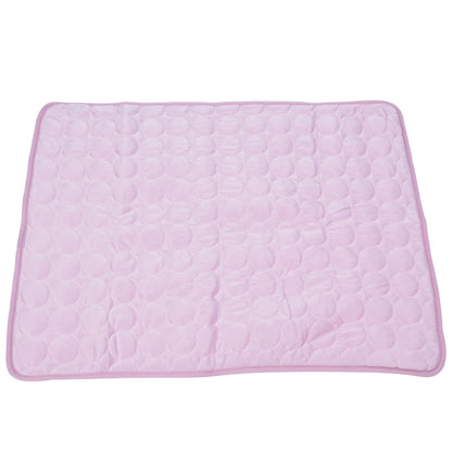 Pet Cooling Mat Breathable Soft Summer Dog Cat Sleeping Pad for Kennel Sofa Bed FloorPink S