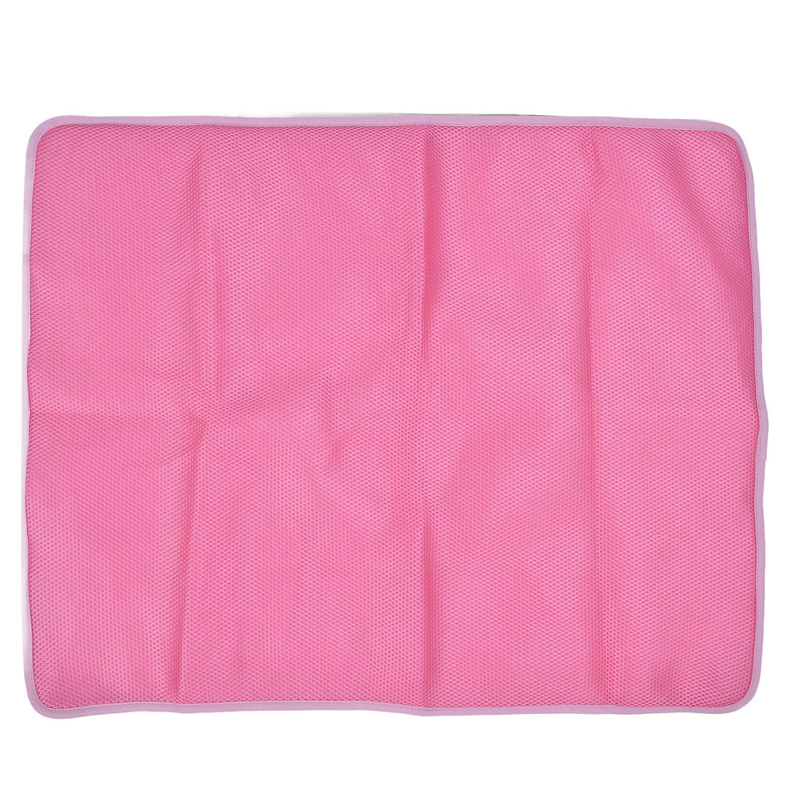 Pet Cooling Mat Breathable Soft Summer Dog Cat Sleeping Pad for Kennel Sofa Bed FloorPink M - view 2