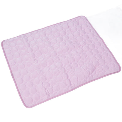 Pet Cooling Mat Breathable Soft Summer Dog Cat Sleeping Pad for Kennel Sofa Bed FloorPink M - view 3