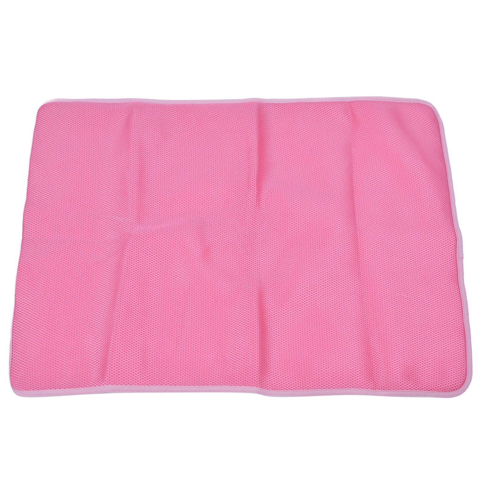 Pet Cooling Mat Breathable Soft Summer Dog Cat Sleeping Pad for Kennel Sofa Bed FloorPink M - view 4