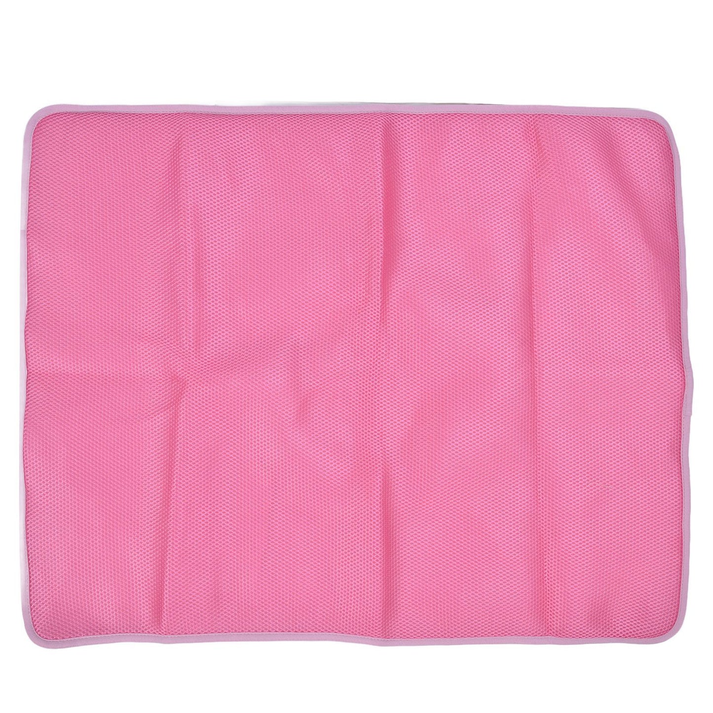 Pet Cooling Mat Breathable Soft Summer Dog Cat Sleeping Pad for Kennel Sofa Bed FloorPink L - view 2