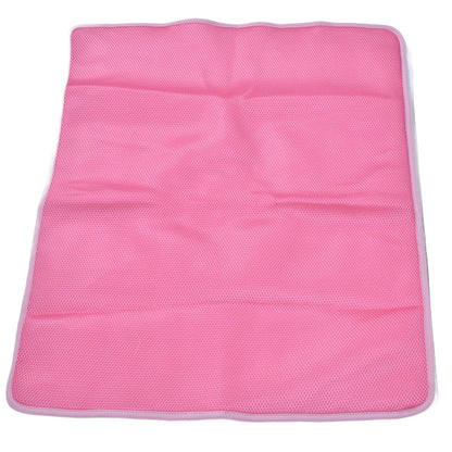 Pet Cooling Mat Breathable Soft Summer Dog Cat Sleeping Pad for Kennel Sofa Bed FloorPink L - view 6