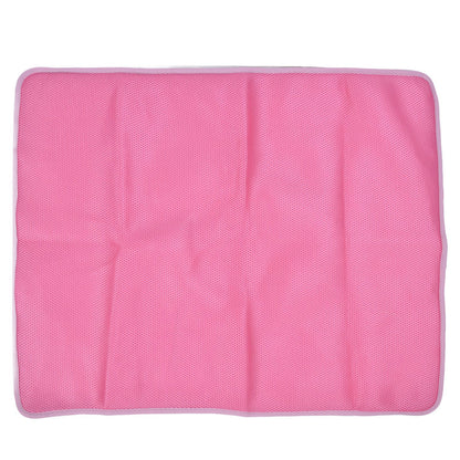Pet Cooling Mat Breathable Soft Summer Dog Cat Sleeping Pad for Kennel Sofa Bed FloorPink XL - view 2