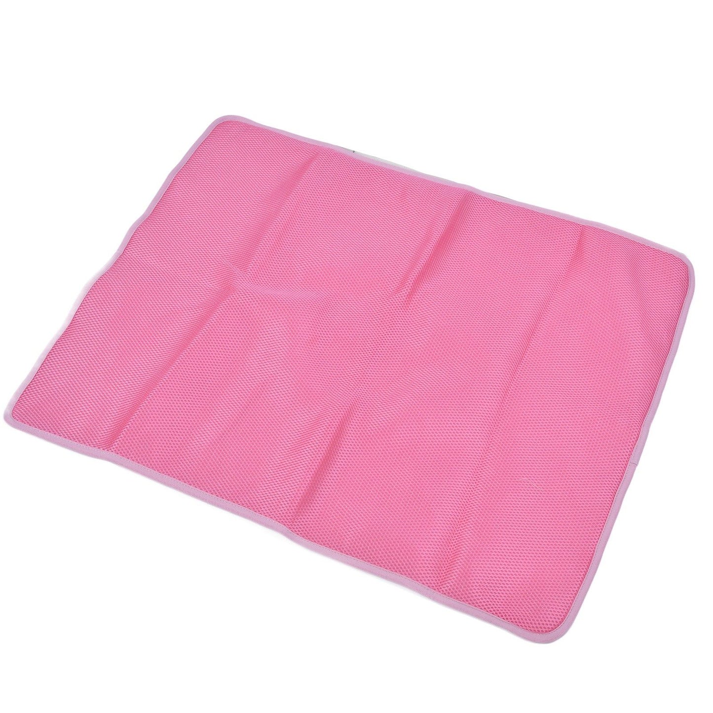 Pet Cooling Mat Breathable Soft Summer Dog Cat Sleeping Pad for Kennel Sofa Bed FloorPink XL - view 9