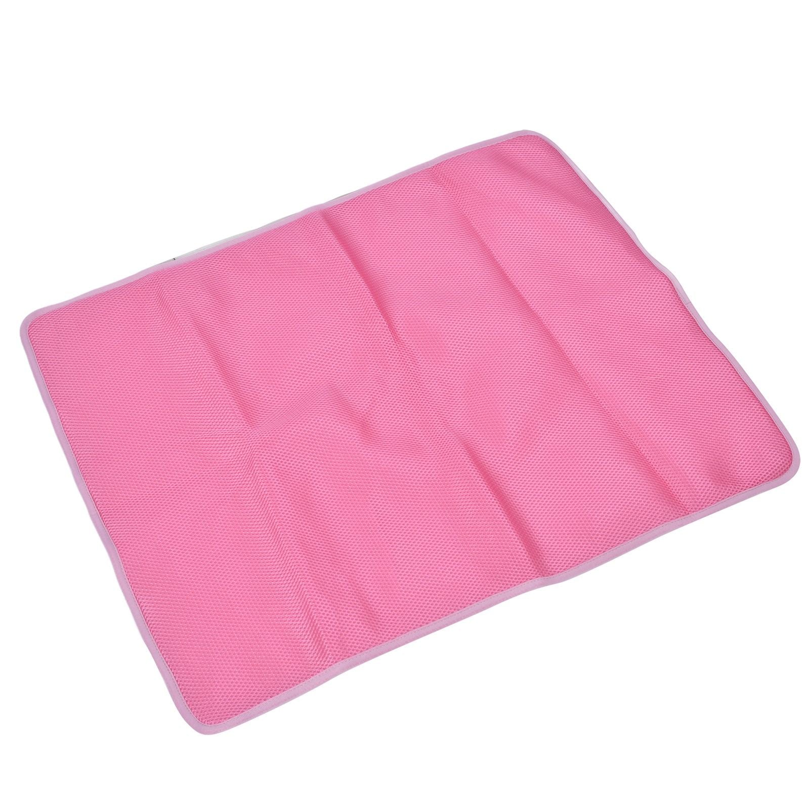 Pet Cooling Mat Breathable Soft Summer Dog Cat Sleeping Pad for Kennel Sofa Bed FloorPink XL - view 10