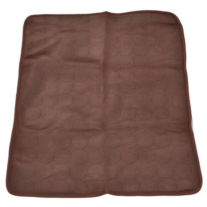 Pet Cooling Mat Breathable Soft Summer Dog Cat Sleeping Pad for Kennel Sofa Bed FloorBrown XS - view 3