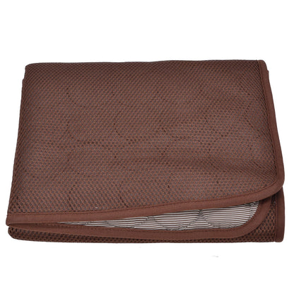 Pet Cooling Mat Breathable Soft Summer Dog Cat Sleeping Pad for Kennel Sofa Bed FloorBrown XS - view 6