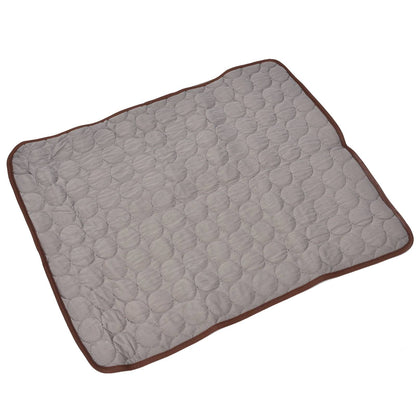 Pet Cooling Mat Breathable Soft Summer Dog Cat Sleeping Pad for Kennel Sofa Bed FloorBrown XS - view 9