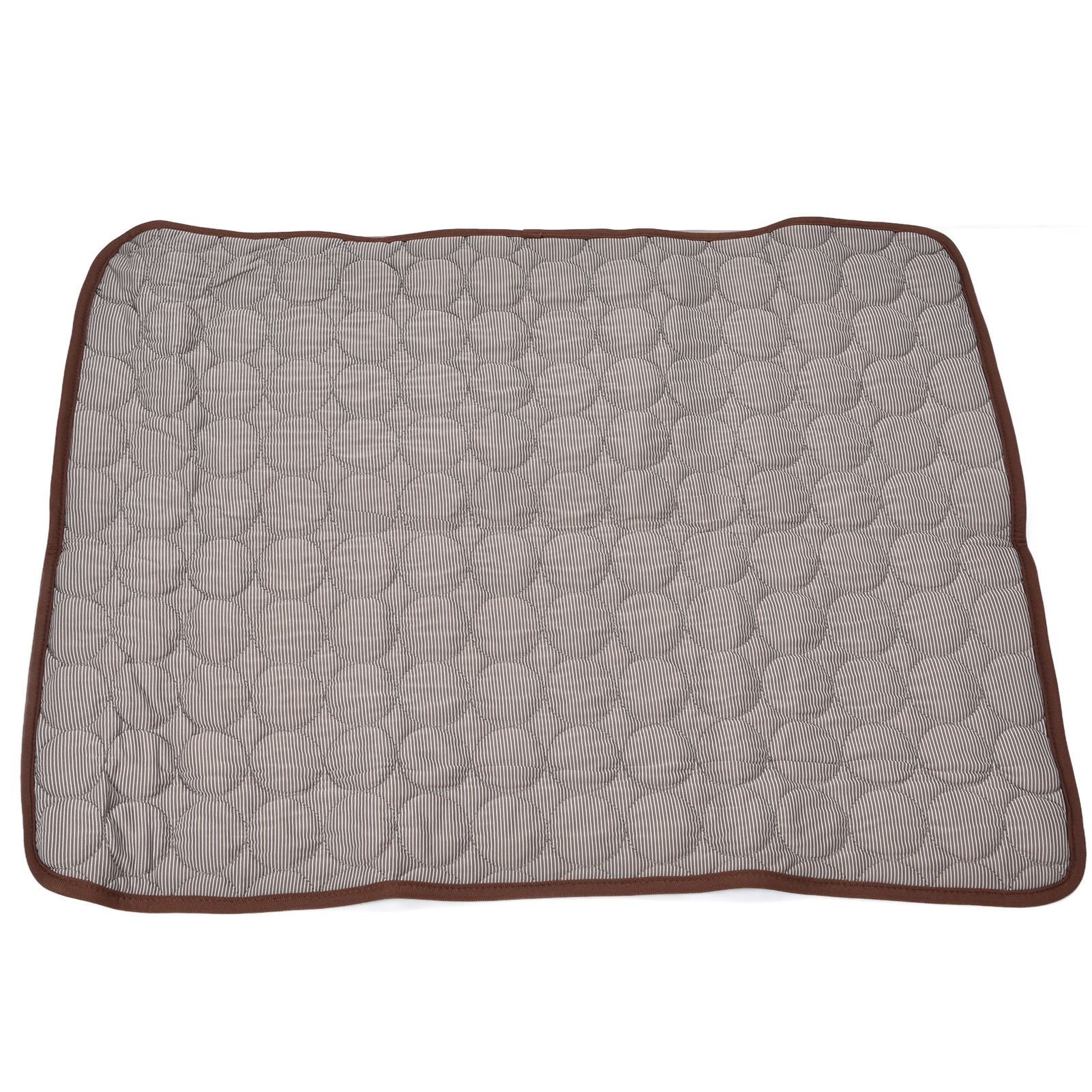 Pet Cooling Mat Breathable Soft Summer Dog Cat Sleeping Pad for Kennel Sofa Bed FloorBrown S