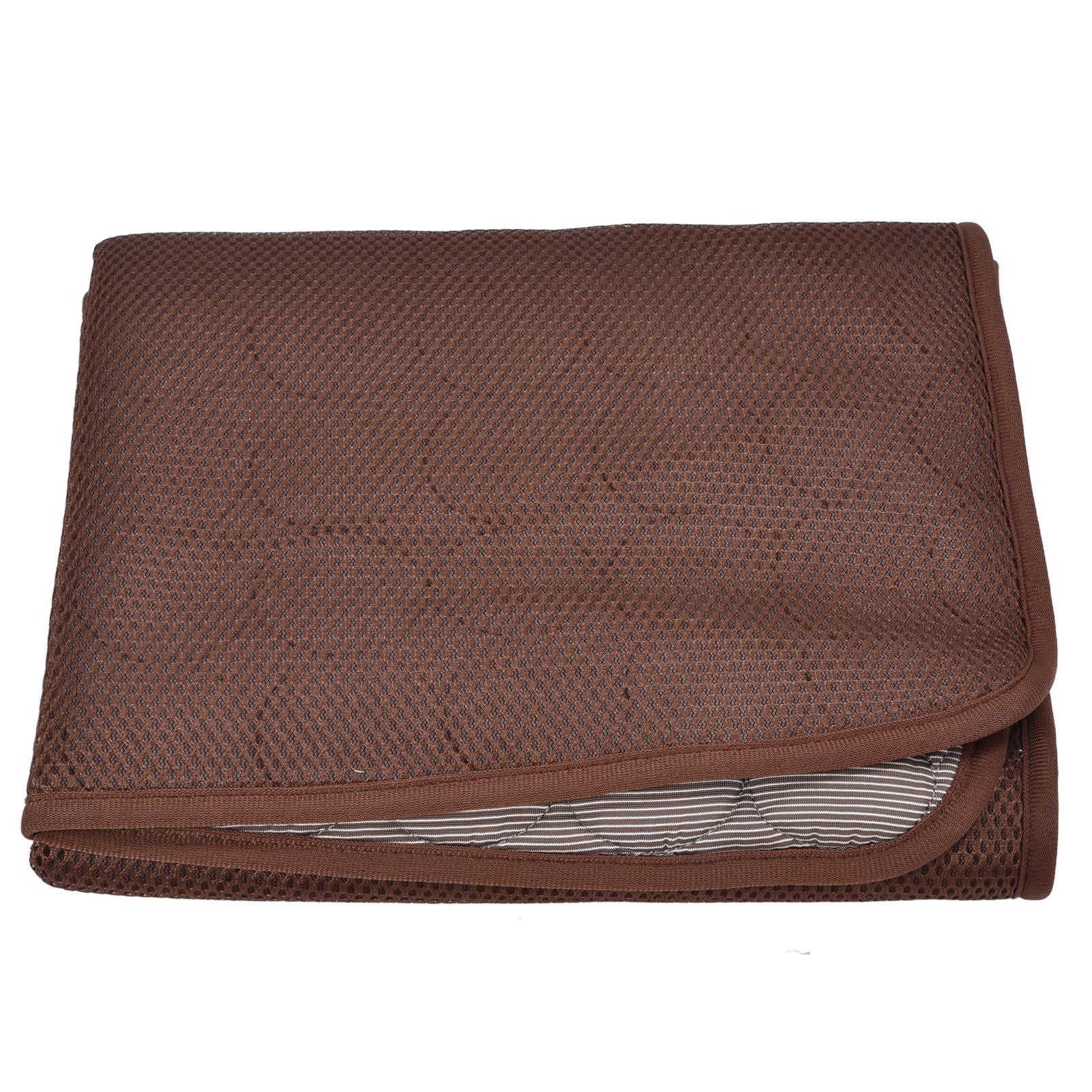 Pet Cooling Mat Breathable Soft Summer Dog Cat Sleeping Pad for Kennel Sofa Bed FloorBrown S - view 6