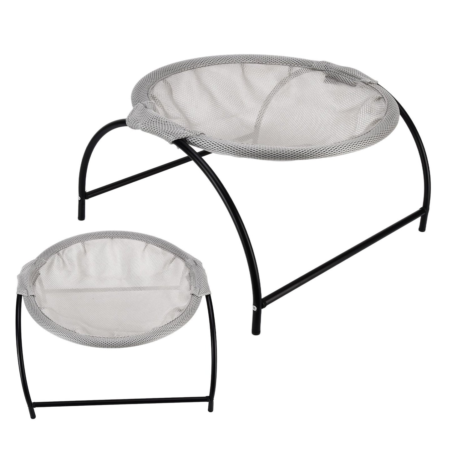 Cat Hanging Bed Soft Breathable Cat Hammock Detachable Pet Bed for 4 Seasons Universal Gray - view 10