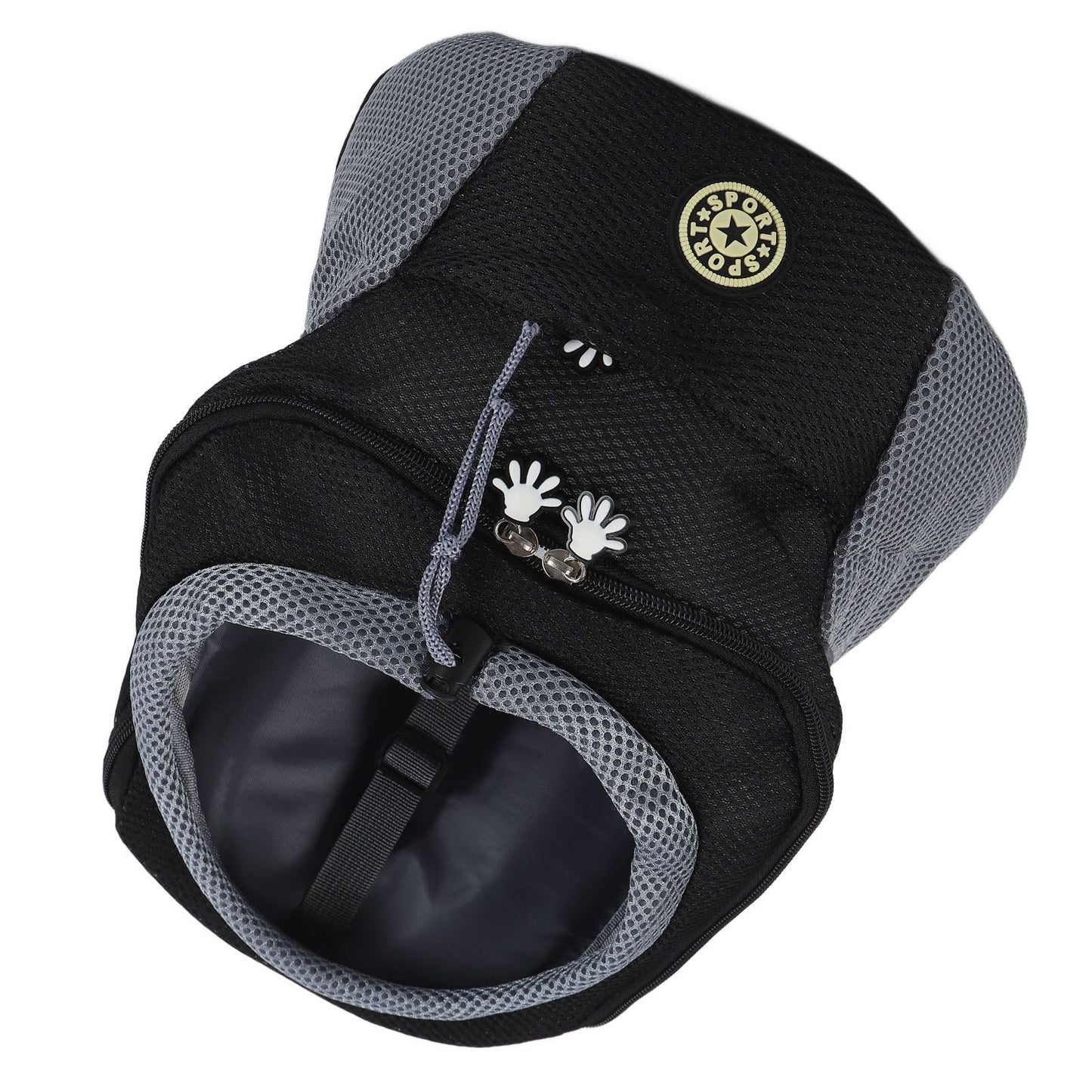 Pet Knapsack Ventilation Comfort Spacious Environmental Protection Nice Appearance Dog BackpackS Black - view 5
