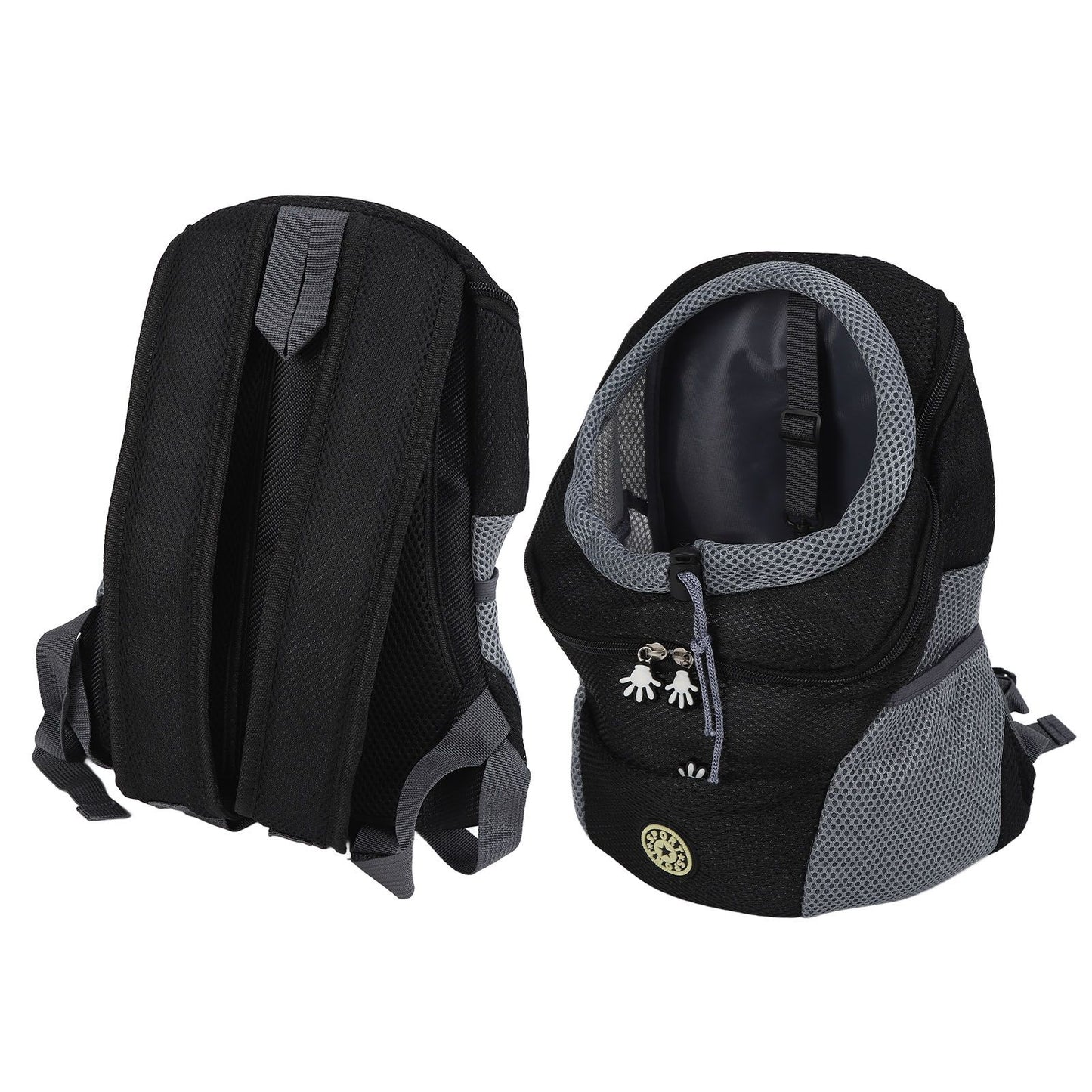 Pet Knapsack Ventilation Comfort Spacious Environmental Protection Nice Appearance Dog BackpackS Black - view 9