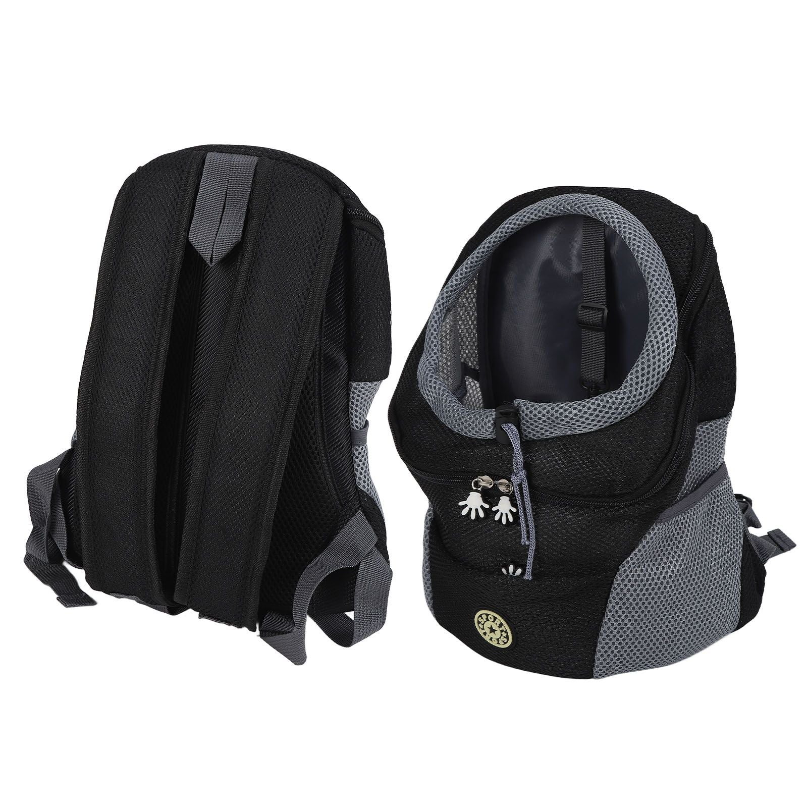 Pet Knapsack Ventilation Comfort Spacious Environmental Protection Nice Appearance Dog BackpackS Black - view 9