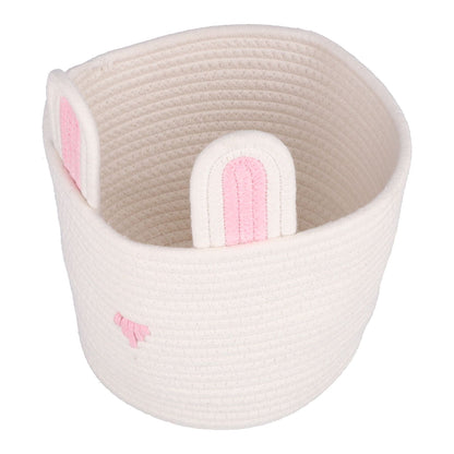 Storage Basket Rugged Lovely Small Bunny Attractive Decorative Home Furnishing Decoration - view 3