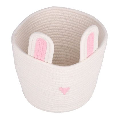 Storage Basket Rugged Lovely Small Bunny Attractive Decorative Home Furnishing Decoration - view 4